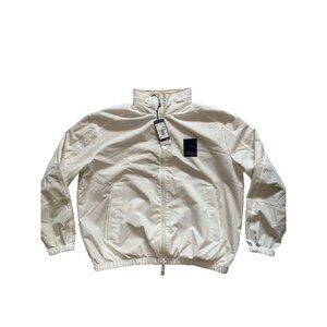 Armani Exchange Men's White Full Zip Coated Blouson Jacket Medium NWT